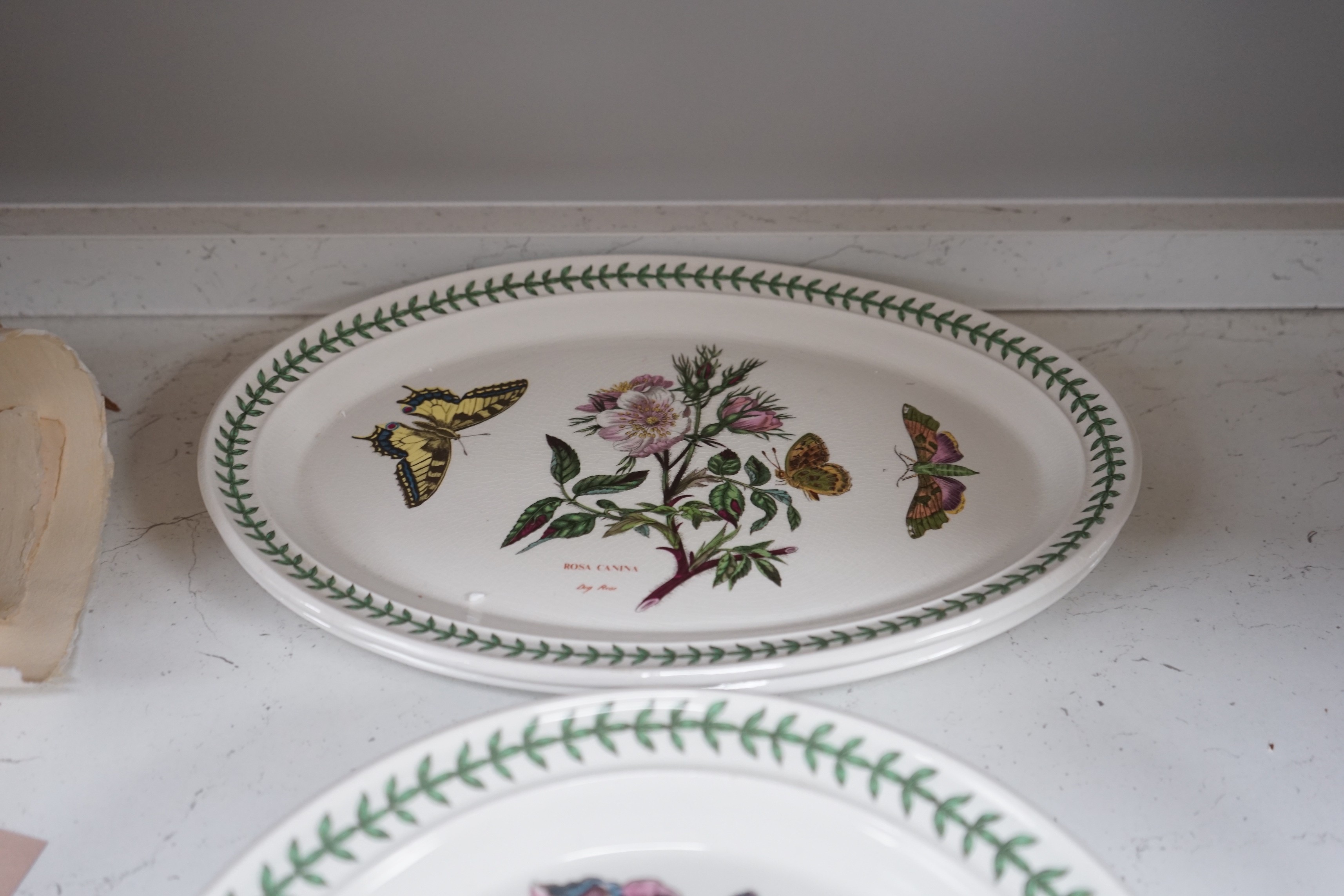 A Royal Crown Derby Imari plate, a group of Portmeirion dinner wares etc